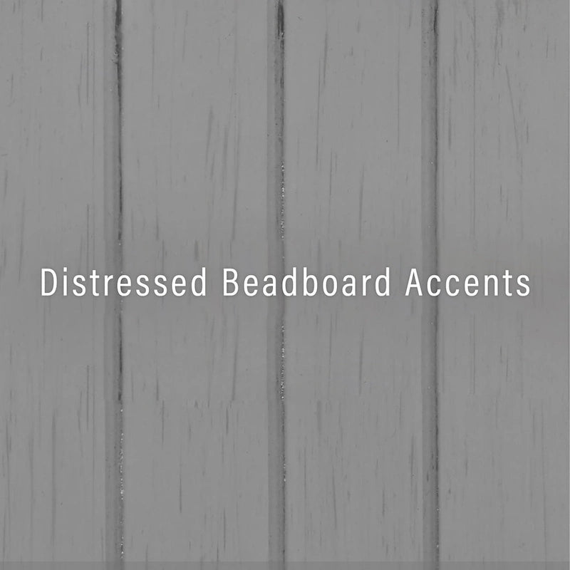 Tall Linen Cabinet with Beadboard Doors Adjustable Shelves and Antique Gold Hardware