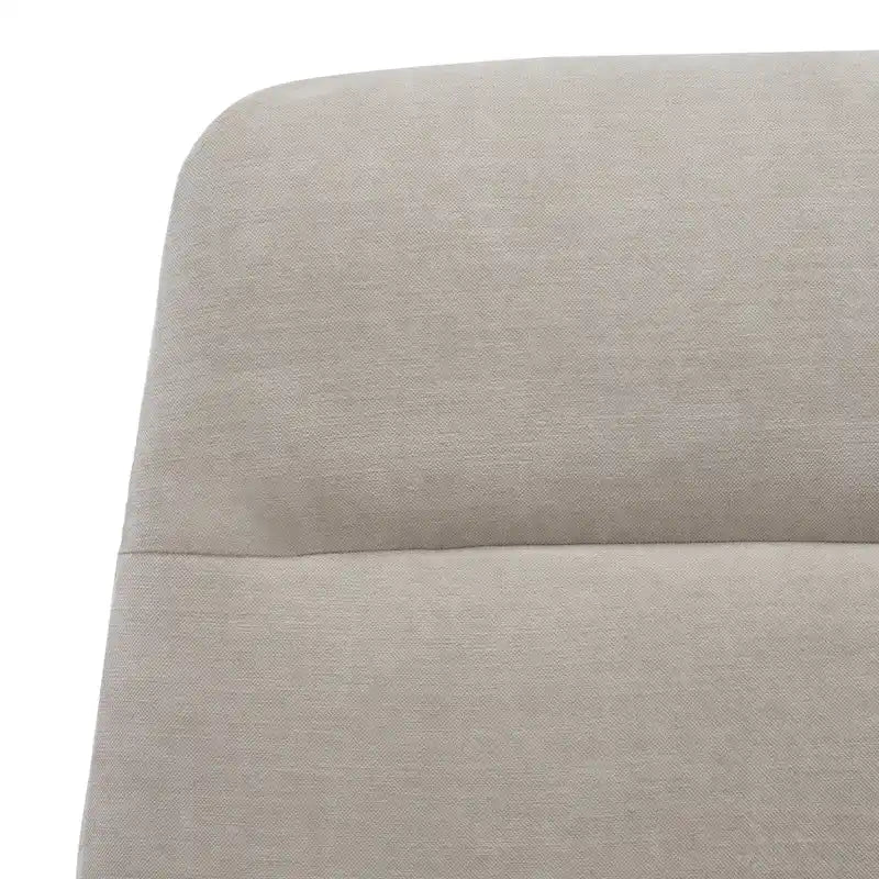 Mid-Century Modern Velvet Accent Chair with Sloped Back and Splayed Black Metal Legs Armless