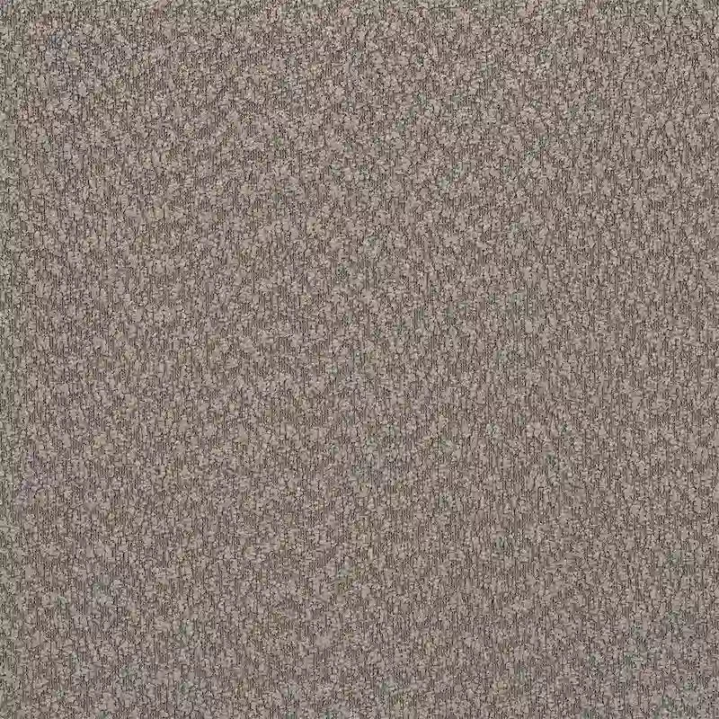 Upholstered Boucle Fabric Bench with Sturdy Metal Frame Cream White Grey